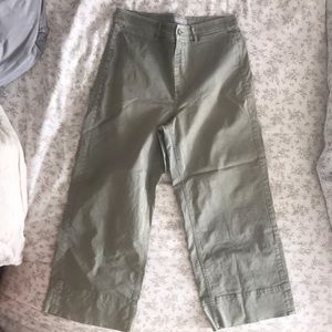 Everlane high rise, wide leg pant